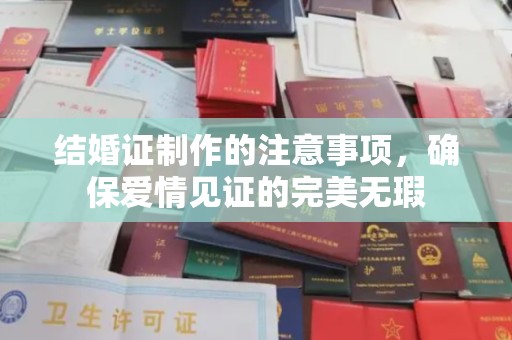 全州结婚证制作的注意事项，确保爱情见证的完美无瑕