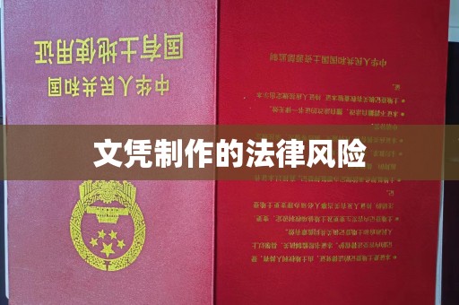 全州文凭制作的法律风险